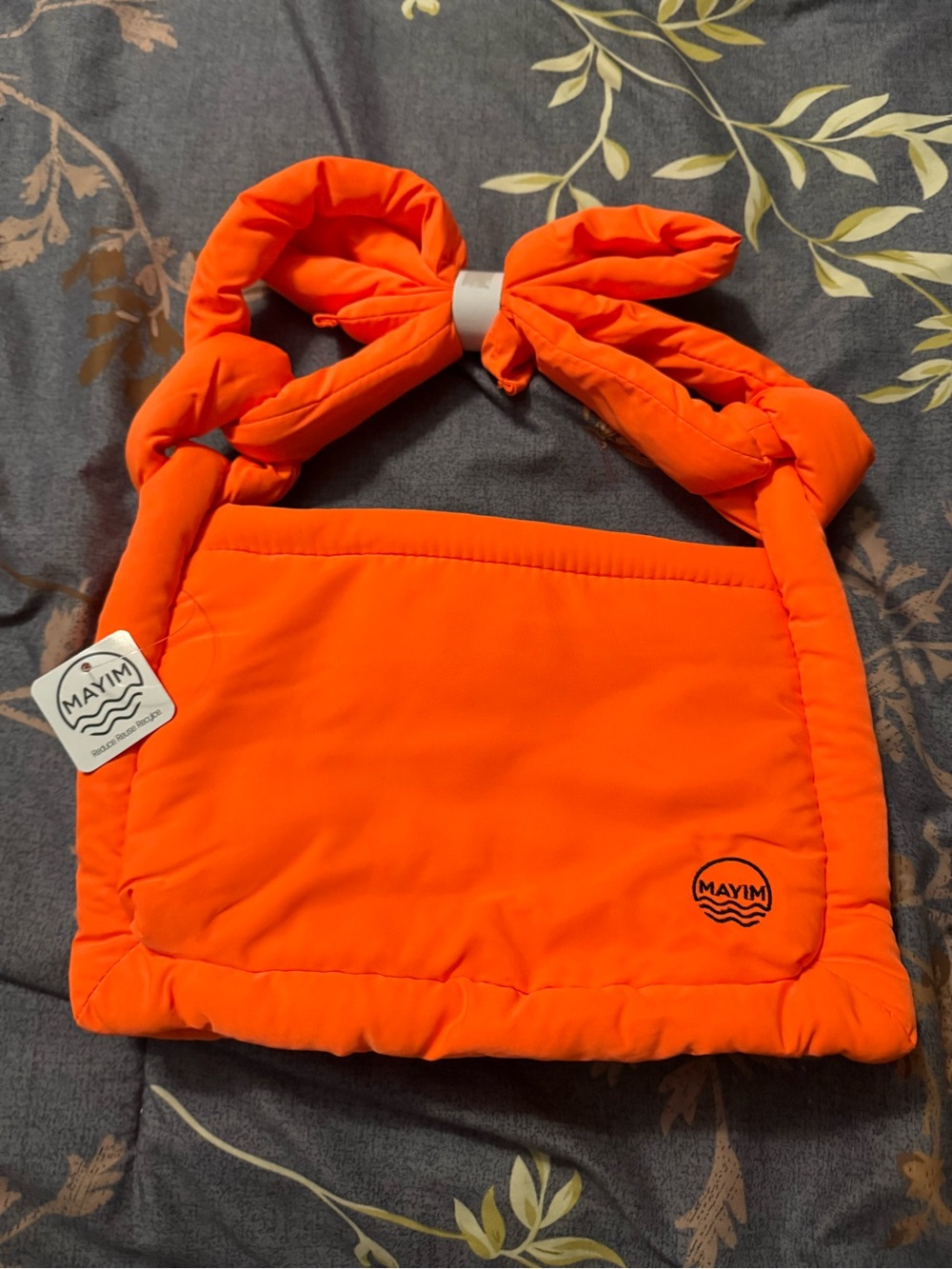 MAYIM Orange Puffer Crossbody Bag